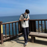 +5cm White Stitch Denim Pants (4005) (6697634660470)