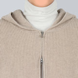 ベッディフーデッドニットジップアップ/Beddy Hooded Knit Zip Up