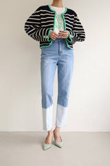 コンビストレートデニムパンツ / FF-34 / COMBI STRAIGHT DENIM PANTS