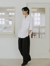 ユニセックスフォールディングシャツ/unisex folding shirts white