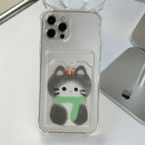 MerryReo - Sketch Some Cat Christmas Card Storage Phone Case