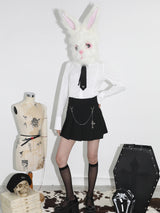 0 6 cross chain pleated skirt (6601591947382)
