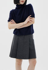 ラクーンタートルスリーブニット / Raccoon Turtle Short Sleeve Knit (3color)
