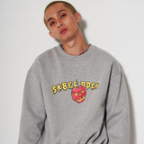 SKULL CHERRY SWEAT SHIRT GRAY (6612504281206)