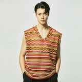 ハバナビーチニットベスト / havana beach knit vest red