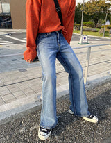 No.8384 ブラッシュブーツカットデニムパンツ