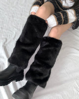 スピーミンクファーレッグウォーマー / Spee Mink Fur Leg Warmer