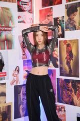 ノーマルメッシュクロップTシャツ / TOP(9286) Normal Mesh Crop Tee