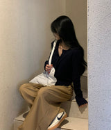 [Bellide made] Swen ribbed round cardigan