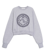 HCH Laurel Crop Sweatshirt_Melange Gray