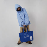 A LABEL CANVAS BAG (blue!)