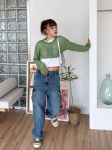 フロンクロップニット/Flon Crop Knit (4color)