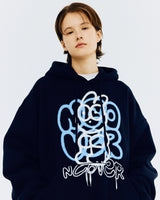 スプレーラビットフーディ/SPRAY RABBIT HOODIE-NAVY