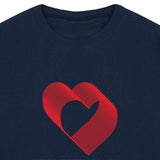 オーバーラップハートライン半袖Tシャツ