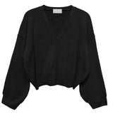 【U-BASIC】ベーシックバルーンクロップカーディガン