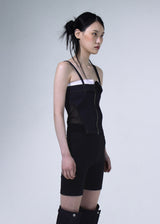 Denim Foldover Sleeveless - Blue