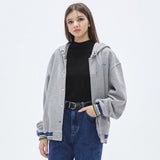 Baseball Hoodie Jacket [GREY] (6674529058934)