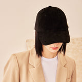 VA Square Suede Ball Cap / Black
