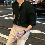 カシミアハッチラウンドカーディガン  (8カラー)