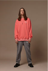Pigment washed crewneck - Pink (4622121828470)