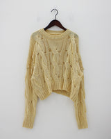 プレッツェルカーリーニット / Pretzel Curly Knit (4color)