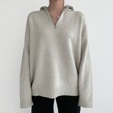 オレインハーフジップアップニット / Orein Half Zip Up Knit (6color)