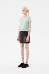 スモールチェリースクエアネッククロップTシャツ / SMALL CHERRY SQUARE NECK CROP T-SHIRT [MINT]
