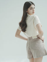 リネンショート / W1013 LINEN SHORT_BEIGE