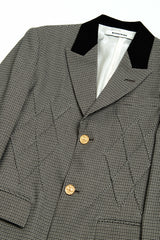 Warm Grey Check Argyle Jacket (6635866292342)