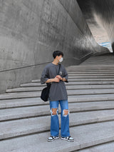 ASCLO April Over Short Sleeve T Shirt (3color) (6697159196790)
