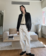 クロエダメージデニムパンツ (white)