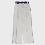 PIPING STRAIGHT SWEATPANTS (GREY) (6675307659382)