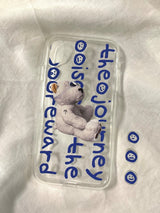 タトゥーレタリングベアケース / tattoo lettering bear case (jelly)