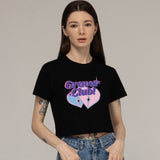 グレーバークラブロゴハートクロップドショートスリーブTシャツ/GRAVER CLUB Logo Heart Cropped Short Sleeve Tee