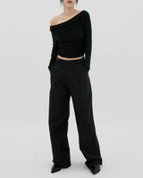 ベルクロルーズワイドパンツ / Velcro loose wide pants (2color)