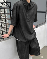デニムスキッパーシャツ / Denim skipper shirt