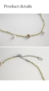 マルゲリータグリーンジェムストーンネックレス/Margarita green gemstone necklace