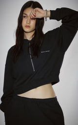 WIDE ZIP SWEATPANTS_NAVY