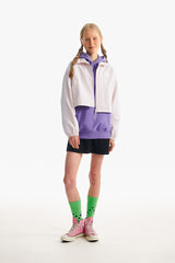 ドゥードゥルチェリークロップウィンドブレーカー／DOODLE CHERRY CROP WINDBREAKER [LIGHT BEIGE]