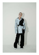 オーバーサイズリフレクティブシャツウィズストラップ / Oversize Reflective Shirt with strap (4464535109750)