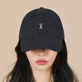 Varzar Logo Over Fit Denim Ball Cap Black