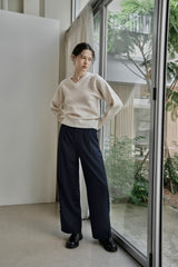 タックツイルパンツ/TUCK TWILL PANTS_NAVY