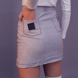 WHITE denim skirt (6591802507382)