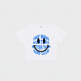 SMILE KOOKS CLUB CROP TEE - BLUE