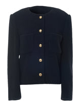 POCKET ROUND TWEED JACKET_BLACK (6638377730166)