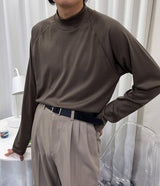 ラグランタートルネックTシャツ/SK Raglan turtleneck T-shirt (4 colors)