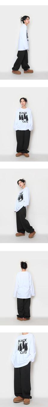 Black Cats Long Sleeve T-shirt