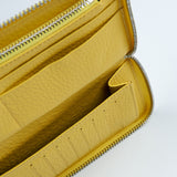 クロコダイルエンボラージウォレット/CROCODILE EMBO LARGE WALLET-LEMON