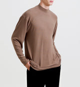 ベーシックハーフタートルネックニットTシャツ/Basic Hlaf Tutleneck knit t-shirt_11color