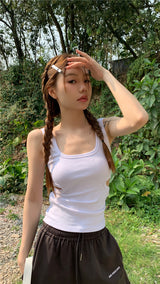 side split sleeveless top